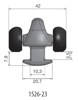 Bilde av Trykkslider 23mm  stort hjul (s)