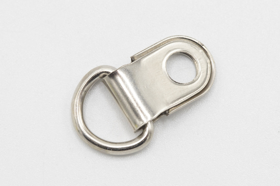 Bilde av D-ring sveiset 9 mm forniklet med festeplate