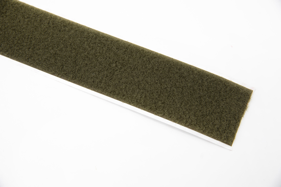 Bilde av Borrelås Premium bløt/loop 50 mm m lim PS14 oliven